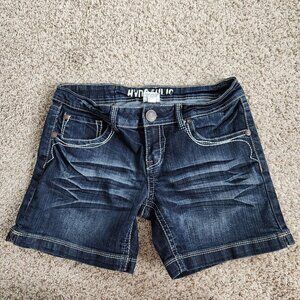 4/$25 Hydraulic Dark Wash Denim Jean Shorts